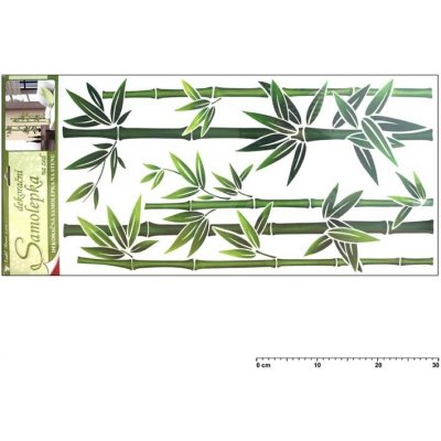 Samolepící dekorace 1330 45x21cm bambus zelený – Zboží Mobilmania