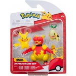 Jazwares Pokémon akční Pikachu Magmar a Turtwig – Sleviste.cz
