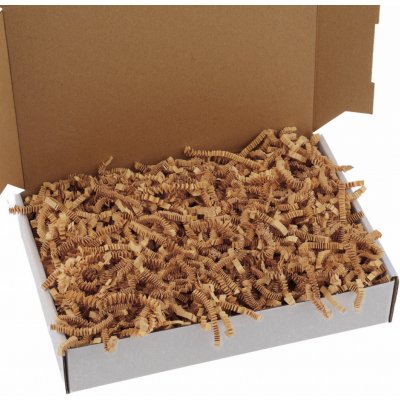 Fancypack Karamel zlatá fixační výplň do krabic | Balíme s radostí Hmotnost: 5kg, Typ výplně: Stlačená verze – Hledejceny.cz