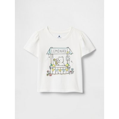 GAP Baby tričko Brannan Bear Bílá – Zboží Dáma