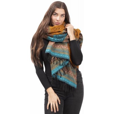 Šála INDI aztek okrová VI. – Sleviste.cz