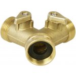 Rozdvojka Extol 8876042 s ventilem, 3/4", mosaz – Hledejceny.cz