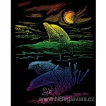 Royal & Langnickel Škrabací obrázek duhový Delfíní útes – Sleviste.cz