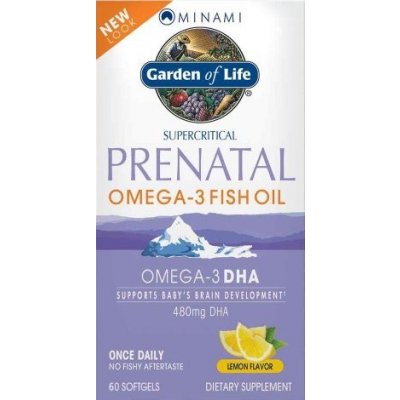Garden of Life Minami Nutrition Omega-3 prenatální 60 kapslí citron – Zboží Mobilmania