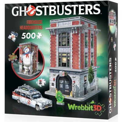 WREBBIT 3D puzzle Ghostbusters: Požární zbrojnice krotitelů duchů 500 ks – Zboží Dáma