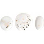 Decor by Glassor Set tří talířků z říše divů se zlatým dekorem – Zbozi.Blesk.cz