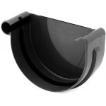 Bryza Čelo žlabu levé Ø 75 mm plast RAL 9005 černé – Sleviste.cz