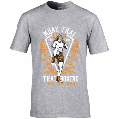 Tričko Muay Thai Club šedá – Zboží Mobilmania
