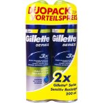 Gillette Series Sensitive gel na holení 2 x 200 ml – Zboží Mobilmania