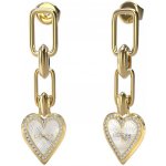 Guess Romantické pozlacené náušnice se zirkony Love Me Tender JUBE03236JWYGRHT-U – Hledejceny.cz