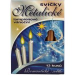 Kuncová Dana Vánoční lampionové Metalické 95/12mm 12 ks Stříbrná – Zboží Mobilmania
