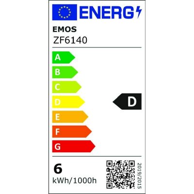 Emos Lighting LED žárovka Filament A60 5,9W E27 teplá bílá – Zboží Mobilmania