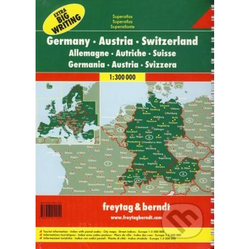 Autoatlas Německo Rakousko Švýcarsko 1:300 000