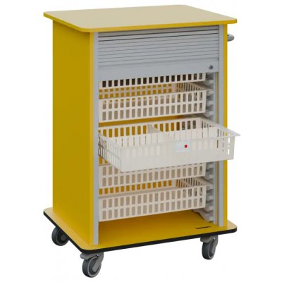 DEXTER 25 ABS vozík boxový, roletový, 1180x780x620 mm, žlutá odio – Hledejceny.cz