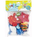 Teddies Zvířátka do vany gumová 6ks se síťkou v sáčku 18x28x12m+ 5cm – Zboží Dáma