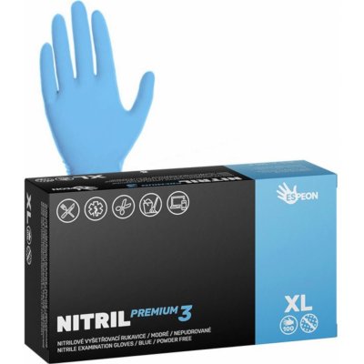 Espeon NITRIL PREMIUM3 nepudrované modré 100 ks – Sleviste.cz