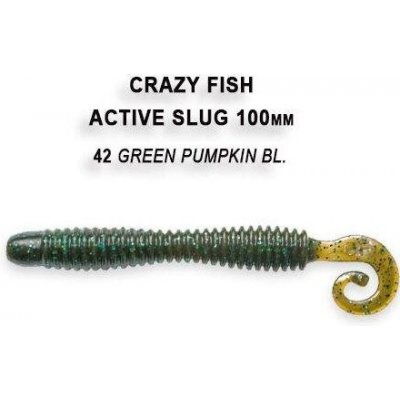 Crazy Fish Active slug 10 cm 42 Green pumpkin bl 6 ks – Zbozi.Blesk.cz