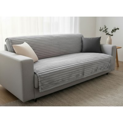 Mybesthome Přehoz na sedačku - pohovku AGNE stříbrná 170x210 cm – Sleviste.cz