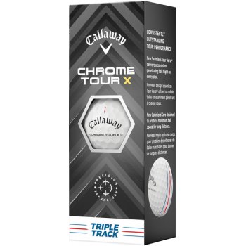 Callaway Chrome Tour X Triple Track bílé 3 ks