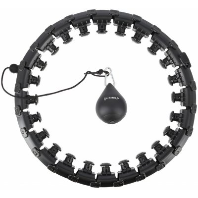 1Mcz Hula Hoop masážní obruč se závažím 41712 černá – Zboží Dáma 1Mcz Hula Hoop masážní obruč se závažím 41712 černá – Zboží Dáma