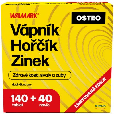 Walmark Vápník + Hořčík + Zinek Osteo 140 + 40 tablet – Hledejceny.cz
