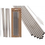 Popron.cz Kovové brčko na pití s čisticím kartáčkem – Zbozi.Blesk.cz