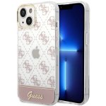 Pouzdro Guess iPhone 14 Plus 4G Pattern Script růžové – Hledejceny.cz