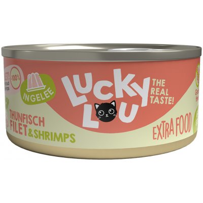 Lucky Lou Extrafood Filet v želé tuňák a krevety 18 x 70 g