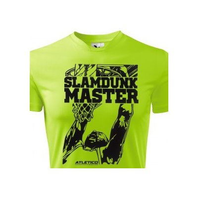 Funkční basketbalové tričko Slamdunk, Neonově zelená