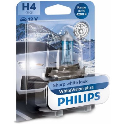 Philips WhiteVision ultra12342WVUB1 H4 P43t-38 12V 60/55W – Hledejceny.cz