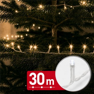 Phenom LED světelný řetěz 30 m s 600 LED, teplá bílá – Hledejceny.cz