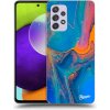 Pouzdro a kryt na mobilní telefon Samsung Picasee silikonové Samsung Galaxy A52 5G Rainbow černé