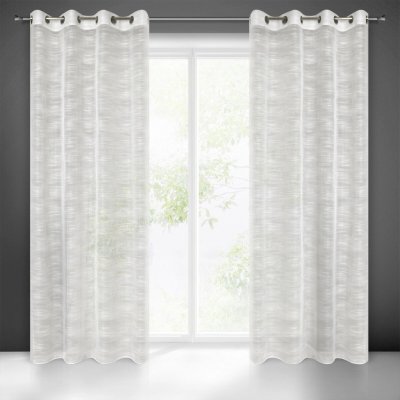 EUROFIRANY ZÁCLONA NA KROUŽCÍCH ASTERA 140X250 CM KRÉMOVÁ – Hledejceny.cz