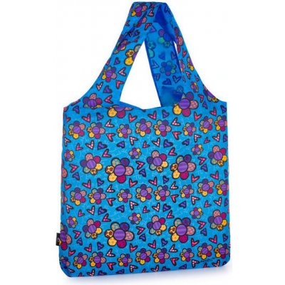 Bagmaster Skládací nákupní taška na zip SHOPPING BAG 22 E BLUE