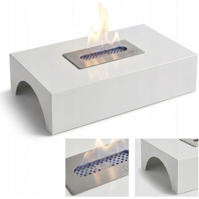Sureflame Piccolo Freestanding Bio Ethanol Fire in White – Zboží Mobilmania