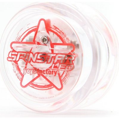 Yoyofactory yoyo Spinstar LED svítící Červená – Zboží Dáma
