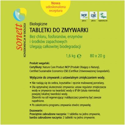 Sonet Tablety do myčky ekologické 80 ks – Zbozi.Blesk.cz