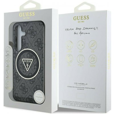 Guess Magnetic IML Metal Glitter 4G Circle Triangle Samsung S25 černé GUHMS25SHG4PRTGK – Hledejceny.cz