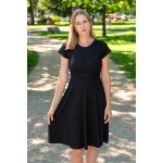 Jsem máma bambusové kojicí šaty černé s puntíky – Zboží Mobilmania