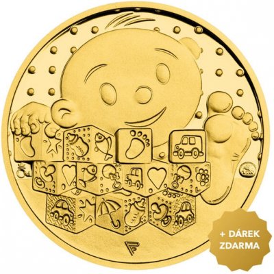 Česká mincovna Slovenský zlatý dukát k narození dítěte Čáp 2024 proof 3,49 g – Hledejceny.cz