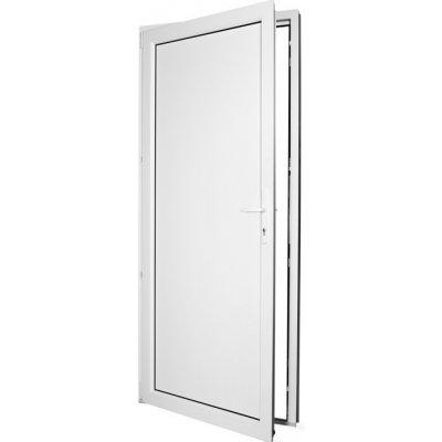 SkladOken.cz vedlejší vchodové dveře jednokřídlé 88 x 208 cm plné bílé LEVÉ – HobbyKompas.cz