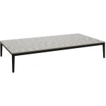 Manutti Zendo Sense 150 x 80 x 25 cm rám hliník šedočerný lava deska brushed teak – Zboží Dáma