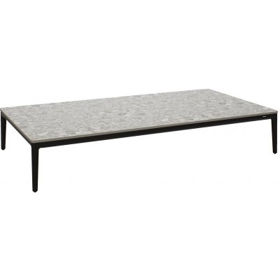 Manutti Zendo Sense 150 x 80 x 25 cm rám hliník šedočerný lava deska brushed teak – Zboží Dáma