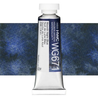 Holbein Granulating akvarelová barva 15 ml Moonlit Night Blue – Zboží Dáma