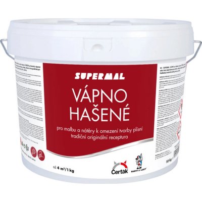 Vápno na bílení, hašená vápenná barva, Čerťák, 10 kg – Sleviste.cz