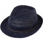 Fiebig Trilby Raffia Crochet modrý – Zboží Mobilmania