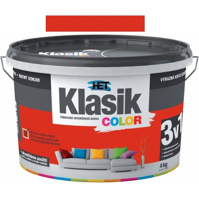 Het Klasik color 4kg červený – Zboží Mobilmania