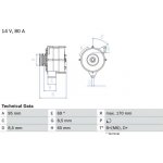 generátor BOSCH 0 986 034 710