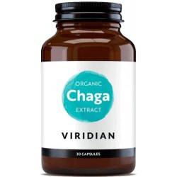 Viridian Chaga Extract Organic - 30 kapslí