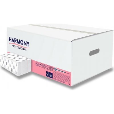 Harmony Professional ZZ dvouvrstvé bílé celulóza 3140 ks – Hledejceny.cz